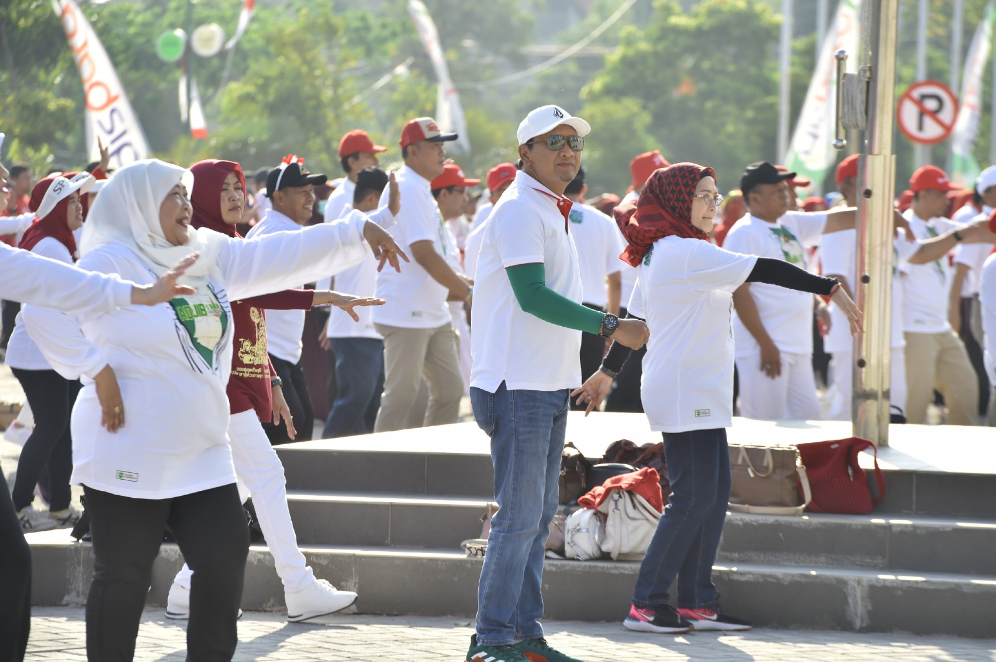 Meriahkan Momen HUT RI dan Hari Jadi dengan Olahraga Bersama Bupati dan Wakil Bupati Pasuruan