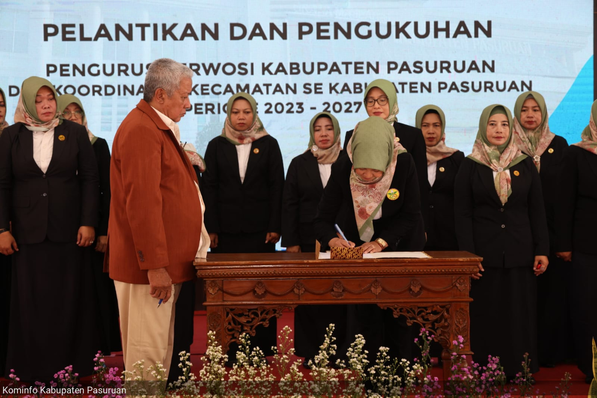 Dilantik Menjadi Ketua PERWOSI Periode 2023-2027, Ny. Luhur Andriyanto Optimis Kembangkan Dunia Olahraga Wanita di Kabupaten Pasuruan Penuh Manfaat