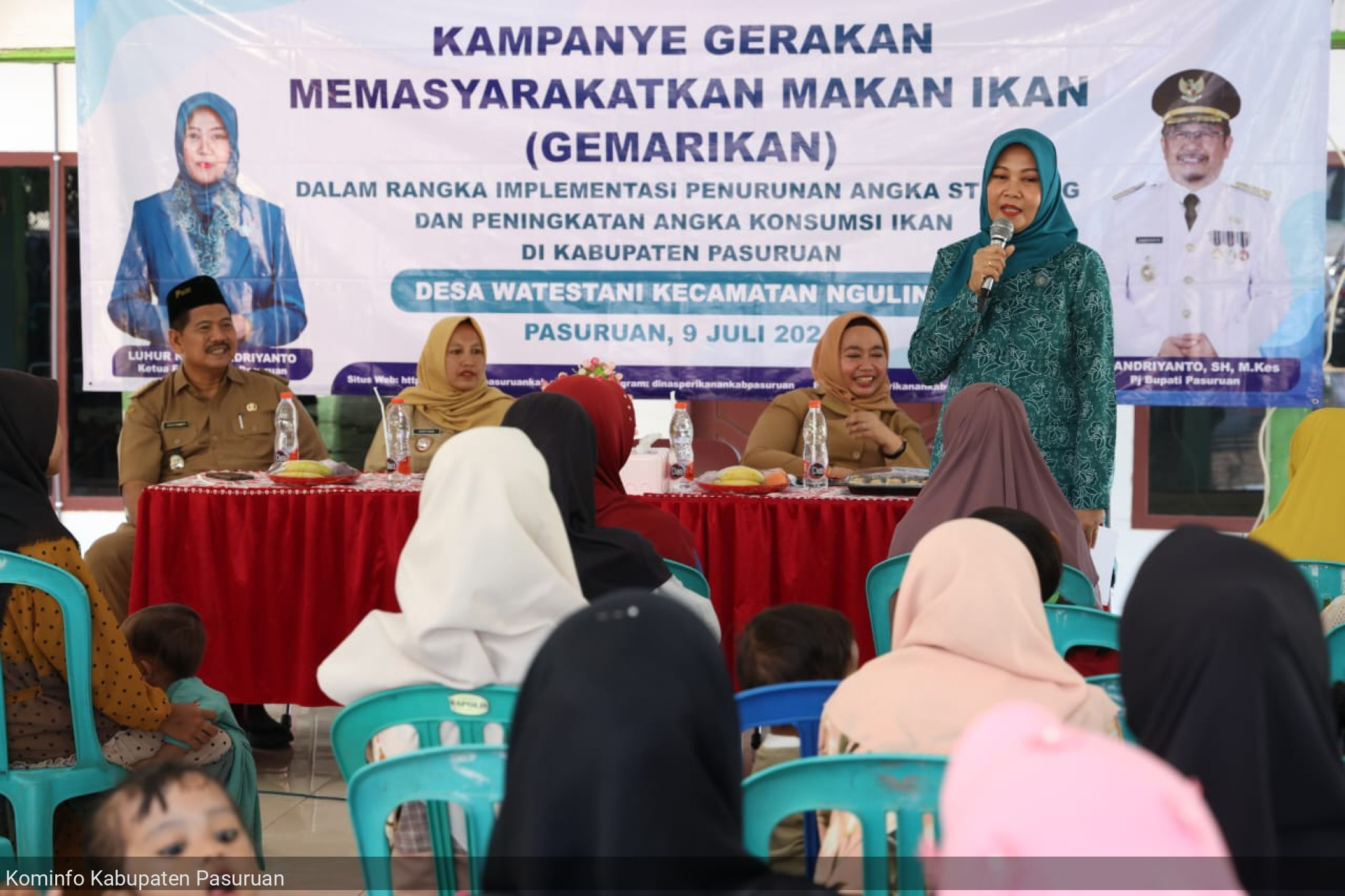 Kampanye Gemarikan di Kecamatan Nguling, Ny. Luhur Andriyanto Ajak Warga Manfaatkan Potensi Ikan Sebagai Sumber Protein dan Income Keluarga