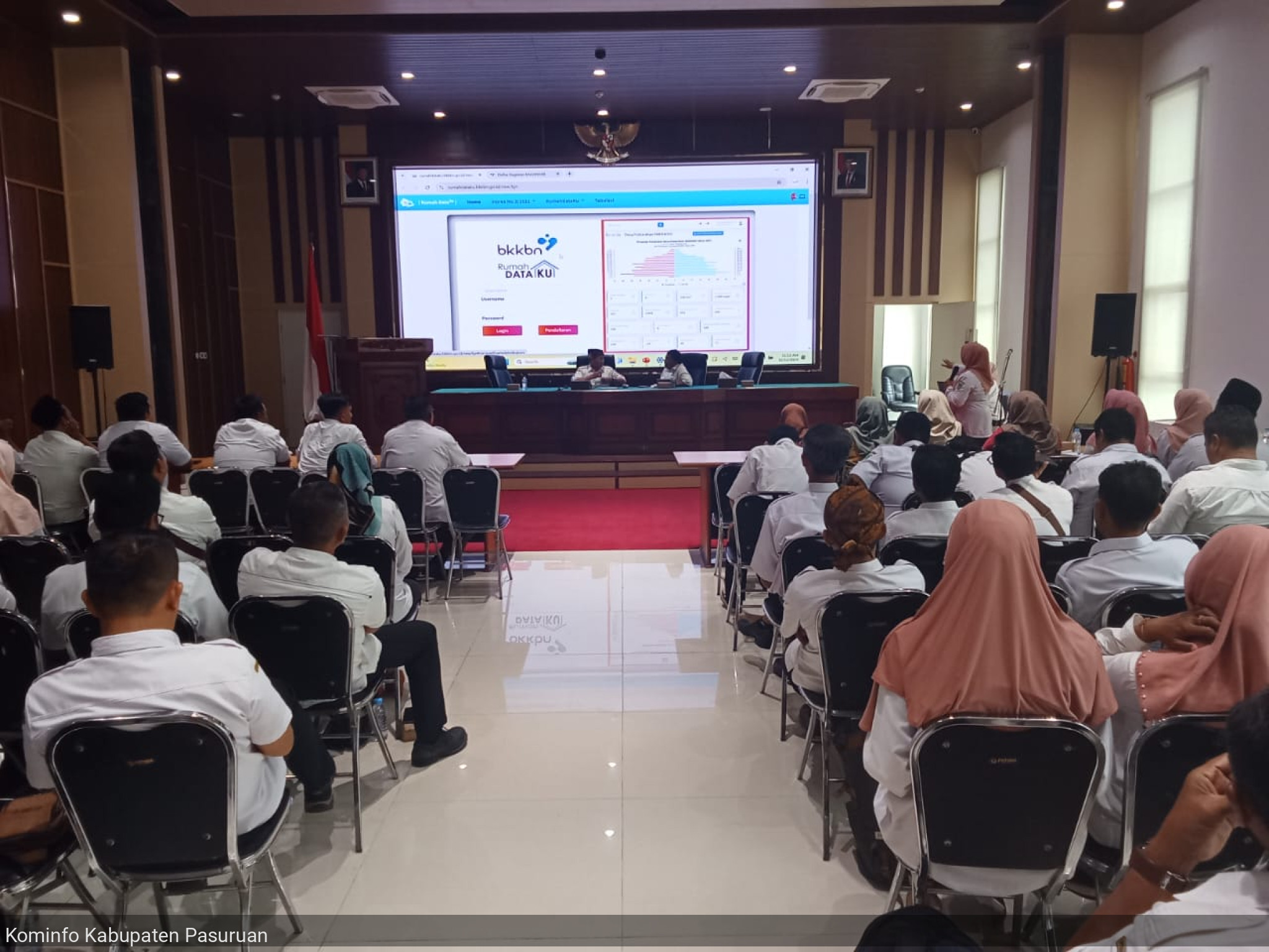 Bangga Keluarga Pasuruan Berkualitas, Dinas P3AP2KB Gelar Sosialisasi Pelaksanaan Rumah Data Kependudukan Kampung Keluarga Berkualitas di Kabupaten Pasuruan