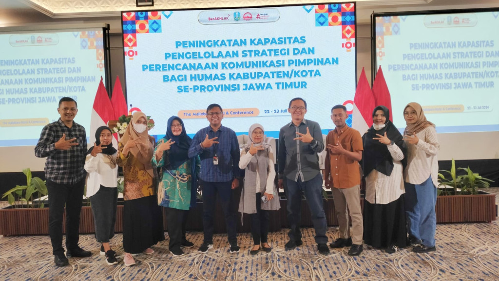 Peningkatan Kapasitas Pengelolaan Strategi dan Perencanaan Komunikasi Pimpinan Humas Kabupaten/Kota Se-Jawa Timur