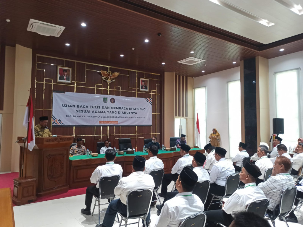 Ujian Baca Tulis dan Membaca Kitab Suci Calon Kades